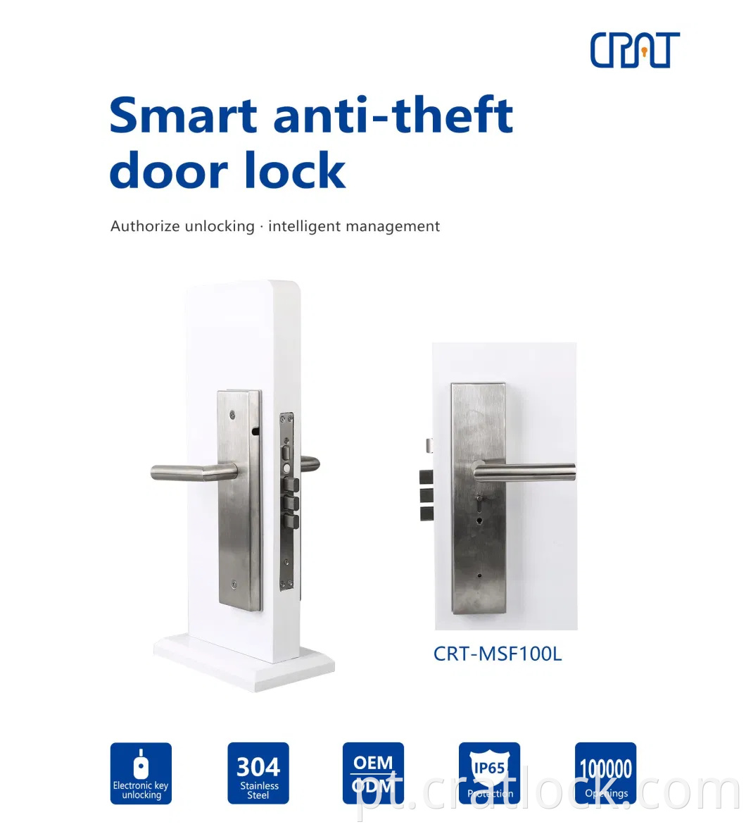 Autorização flexível Controle remoto Monitoramento em tempo real Multifunction Smart Door Lock